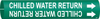 Brady Bradysnap-On B-915 White on Green Plastic Snap-On Pipe Marker - 3/4 in Character Height - Printed Msg = CHILLED WATER RETURN with Right Arrow - 4023-B - 754476-41810 - R. S. Hughes Company, Inc.