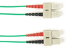 1-m, SC-SC, 50-Micron, Multimode, Plenum, Green Fiber Optic Cable -- FOCMP50-001M-SCSC-GN - Image