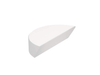 D-shaped Mirror, UV Aluminum, Fused Silica, 25.4 mm, λ/10, 250-600 nm -- 10DD20AL.2 - Image