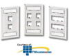 Panduit® Mini-Com Stainless Steel Faceplates with.. - CFPL2S - TelephoneStuff.com