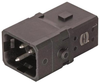 Rectangular Pwr Insert, Pin, 3Pos; Product Range Harting - 39AJ5755 - Newark, An Avnet Company