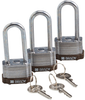Brown Key Retaining Steel Padlocks - 123276 - Brady Corporation