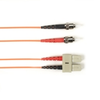 1-m, ST-SC, 50-Micron, Multimode, Plenum, Orange Fiber Optic Cable -- FOCMP50-001M-STSC-OR - Image