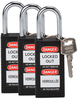 Black Long Body Safety Padlocks - 123419 - Brady Corporation