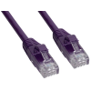 Amphenol MP-5ERJ45UNNV-003 Cat5e UTP Patch Cable (350-MHz) with Snagless RJ45 Connectors - Violet 3ft - Image
