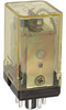 Relay;E-Mech;Power;DPDT;Cur-Rtg 10A;Ctrl-V 120AC;Pnl-Mnt;Solder - 70174907 - Allied Electronics, Inc.