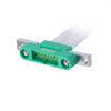 6+6 Pos. Male DIL 28 AWG Cable Assembly, 200mm, single-end, Screw-Lok Panel Mount - G125-MC21205M5-0200L - Harwin Plc