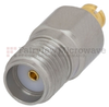 SMA Female (Jack) to SMP Female (Jack) Adapter, Passivated Stainless Steel Body, 1.3 VSWR -- FMAD1009 - Image