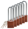 Brown Aluminum Padlocks - 123290 - Brady Corporation