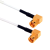 Amphenol CO-188RASMAX2-003 SMA Right Angle Male to SMA Right Angle Male (RG188) 50 Ohm Coaxial Cable Assembly (High-Temp Teflon RG188A/U) 3ft