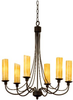 4496B/CALC Mid. Chandeliers-Pillar Candle - 430814 - Capital Lighting, Inc.