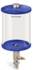 Blue Color Key, Clear View Single Feed Manual Lubricator, 1/2 gal Acrylic Reservoir, 1/8” Female NPT Outlet, 5/8”-18 Thread for Remote Mounting - B5161-064ABRBW - Oil-Rite Corp.