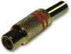 Red In-Line Gold Plated Rca Female Jack; No. Of Contacts Multicomp Pro - 67Y9853 - Newark, An Avnet Company