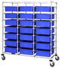 Cart, Triple Bay, 21Bins, Blu; No. Of Bins Quantum Storage - 44AC4346 - Newark, An Avnet Company