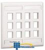 Panduit® NetKey Double Gang Flush Mount Vertical.. - NK12FEIY - TelephoneStuff.com