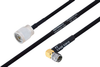 MIL-DTL-17 N Male to SMA Male Right Angle Cable 200 cm Length Using M17/84-RG223 Coax - PE3M0043-200CM - Pasternack
