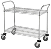 Utility Cart, 2 Wire Shelves, Ss; Height Quantum Storage - 42AC6723 - Newark, An Avnet Company