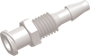 Female Bulkhead Barb to Luer Female Straight Connector -- AP14FTFBL12P - Image