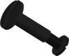 2 inch Large Slotted Post and Screw, HDPE, Black - APPSL2502000SB - ARKPLAS