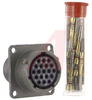 CONNECTOR,MILSPEC BOX RECEPTACLE,CLASS E,SIZE 14,19#20 CRIMP SOCKET CONT,OLIVE - 70009832 - Allied Electronics, Inc.