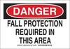 Brady B-401 Polystyrene Rectangle White Personal Protection Equipment (PPE) Sign - 14 in Width x 10 in Height - TEXT: DANGER - 128698 - 754473-77612 - R. S. Hughes Company, Inc.