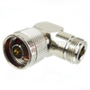 RA N Male (Plug) to N Female (Jack) Adapter, Nickel Plated Brass Body, High Temp, 1.3 VSWR - SM4529 - Fairview Microwave Inc.