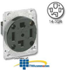 Leviton 125/250V Flush Mount Receptacle -- 278 - Image