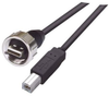 USB Cable, Shielded Waterproof Type A Male - Standard Type B Male, 5.0m - MUS2A00013-5M - MilesTek Corporation