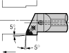 80° Trigon Negative Rake 5° Reverse Lead - Style L for Carbide Inserts - Greenleaf Corporation