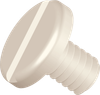 0.690 Small Slotted Screw, Nylon, Natural -- APS205690 - Image