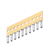 Female Vertical Throughboard Ø0.50mm Contact, 10 per carrier - D01-9821001 - Harwin Plc