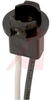 Lamp Holder; Miniature Wedge; 20 W; 28 V; Black Nylon (Housing); 6 in.; Lug - 70214083 - Allied Electronics, Inc.