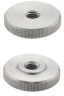Knurled Flat Thumb Knob, Stainless Steel -- TKN-SL-SUS - Image