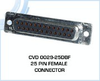 25 Pin Female Connector - Solder Type - CVD 0029-25DBF - Visual Sound, Inc.