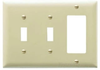 Standard Wall Plate - TP226-BK - Hubbell Wiring Device-Kellems