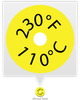SL230F 110C TEMPERATURE SENSOR LABEL - SL230F - Telatemp Corporation