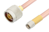 SMA Male to N Male Cable 12 Inch Length Using RG401 Coax - PE33001-12 - Pasternack