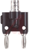 Adapter, Banana; BNC (Female); Beryllium Copper, Nickel Plated; PTFE; Black - 70197213 - Allied Electronics, Inc.