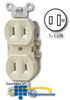 Leviton Duplex Receptacle, Less Plaster Ears -- 222 - Image