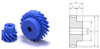 Plastic Screw Gears (metric) -- KPN1.5-10L - Image