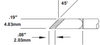 Metcal Smartheat Rework Cartridge SMTC-1161 - Knife Tip - 0.65 in Tip Length - 0.19 in Tip Width - SMTC-1161 - R. S. Hughes Company, Inc.