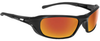 Bolle Safety Tracker 253-SW-400 Universal Polycarbonate Standard Safety Glasses Red Mirror Lens - Shiny Black Frame - Full Frame - 054917-85050 - 054917-85050 - R. S. Hughes Company, Inc.