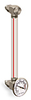Nylon Liquid Level Gage with Dial Thermometer, 8” Centerline, 1/4