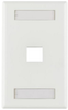 Faceplate, 1Port, Abs, White; Accessory Type Hellermanntyton - 75Y0899 - Newark, An Avnet Company