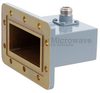 WR-284 to Type N Female Waveguide to Coax Adapter CPR-284G Grooved with 2.6 GHz to 3.95 GHz S Band in Aluminum, Paint - FMWCA1065 - Fairview Microwave Inc.