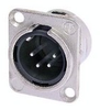 XLR 4 Pin Panel Mt(m) Neutrik Connector. - CA-NC4MDL1 - Visual Sound, Inc.