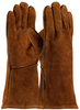 PIP 73-7088 Brown Large Split Cowhide Leather Welding Glove - Wing Thumb - 13.5 in Length - 616314-10460 - 616314-10460 - R. S. Hughes Company, Inc.