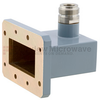 WR-159 to Type N Female Waveguide to Coax Adapter CMR-159 with 4.9 GHz to 7.05 GHz D Band in Aluminum, Paint - FMWCA1053 - Fairview Microwave Inc.