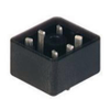 GO-Series Power Receptacle Connector: Male, rear PCB mount, 6-pin, black body; 50V AC/DC, 6 A - GO 6 UM - Belden Inc.