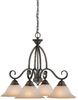26024-CB Mid. Chandeliers-Glass Down - 692178 - Capital Lighting, Inc.